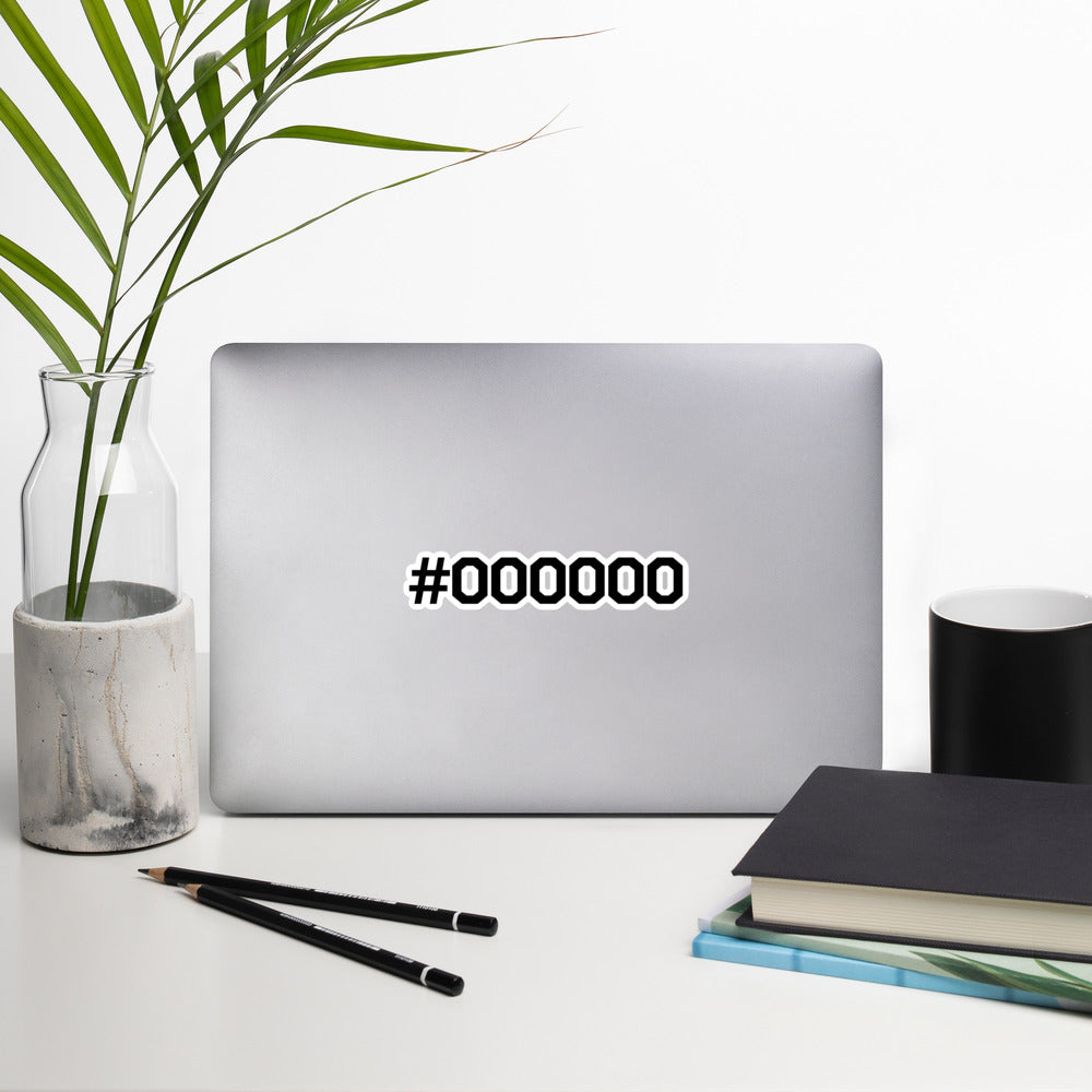 #000000 Bubble-free stickers