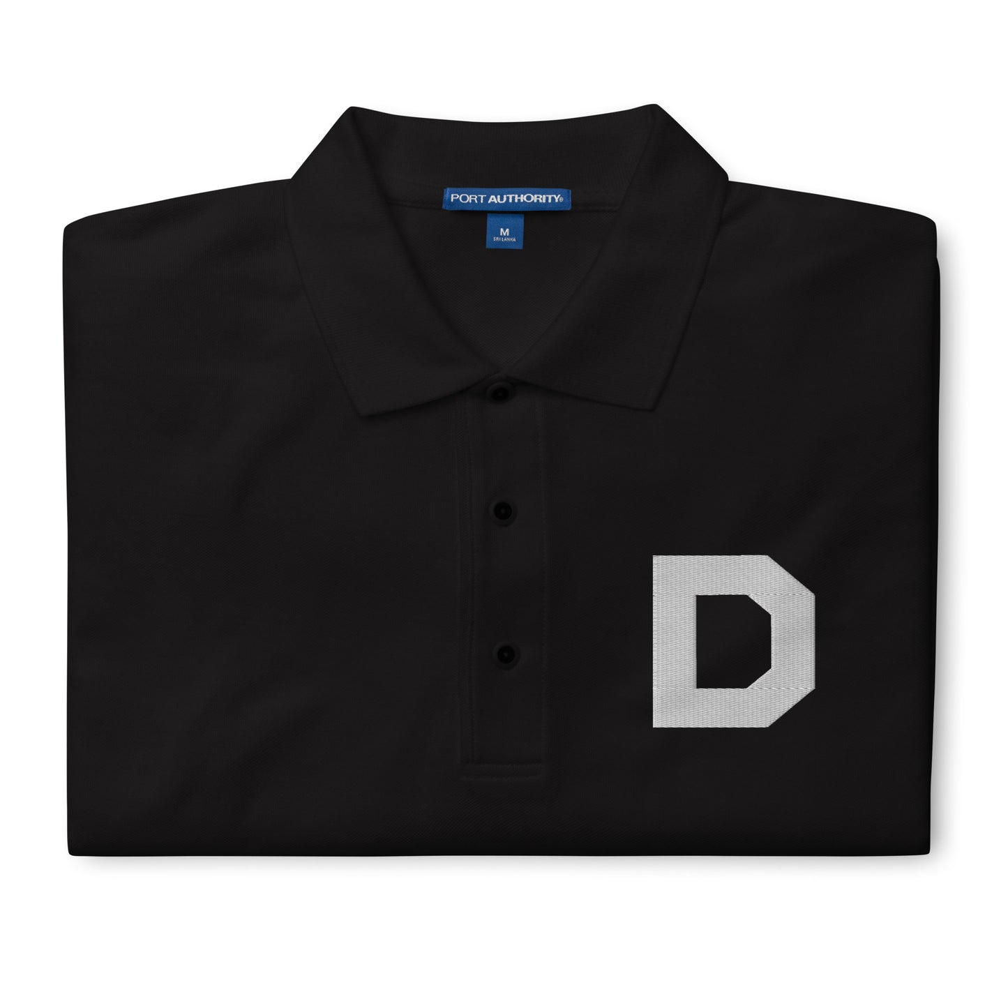 D Icon Embroidered Men's Premium Polo
