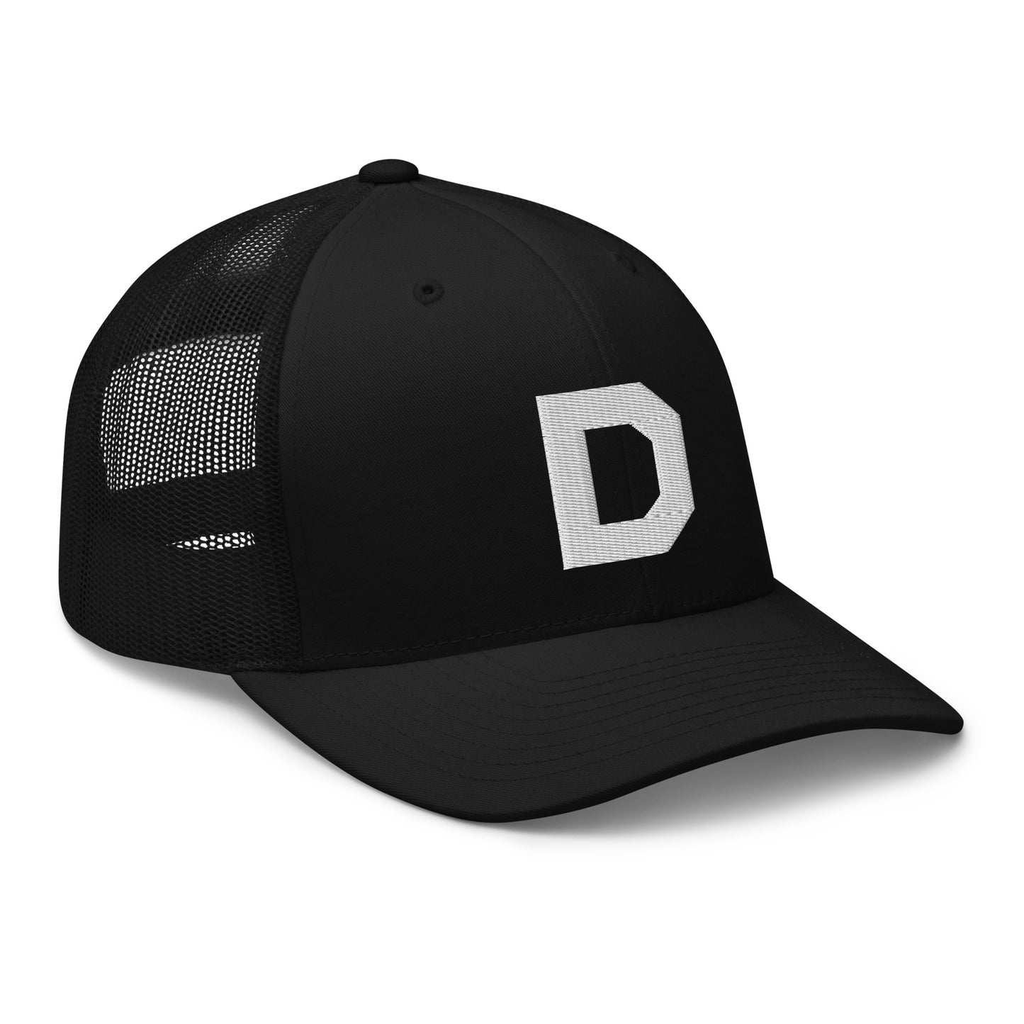 D Icon Embroidered Trucker Cap