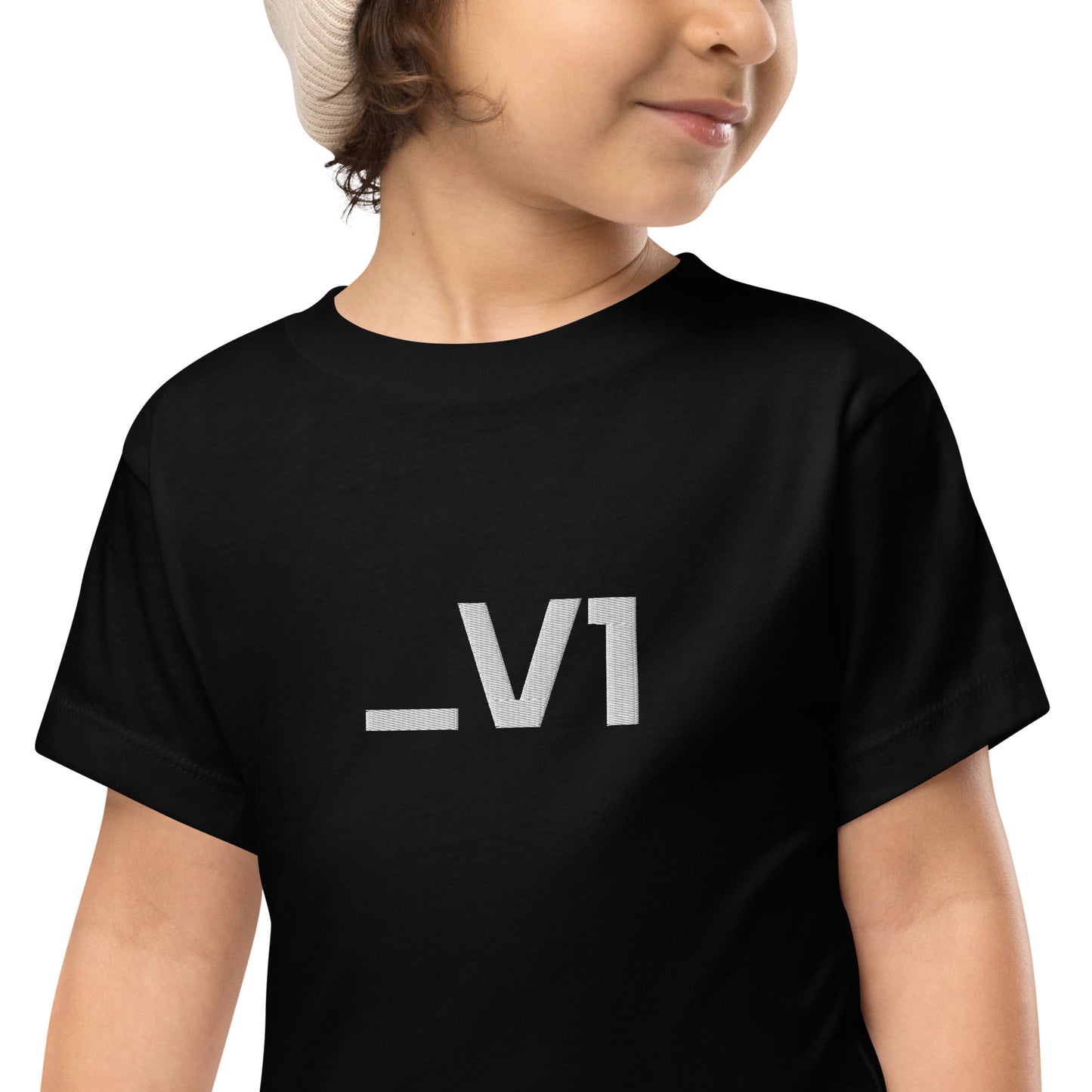 _V1 Embroidered Toddler Short Sleeve Tee