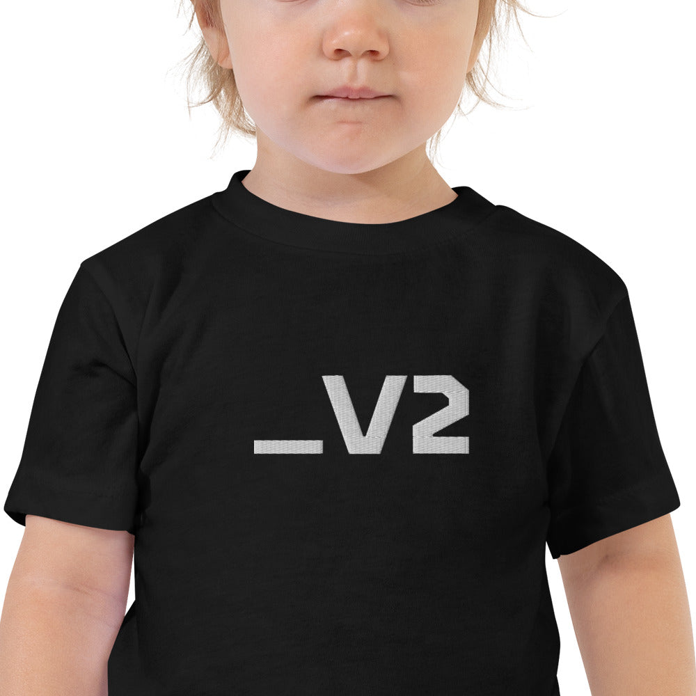 _V2 Embroidered Toddler Short Sleeve Tee