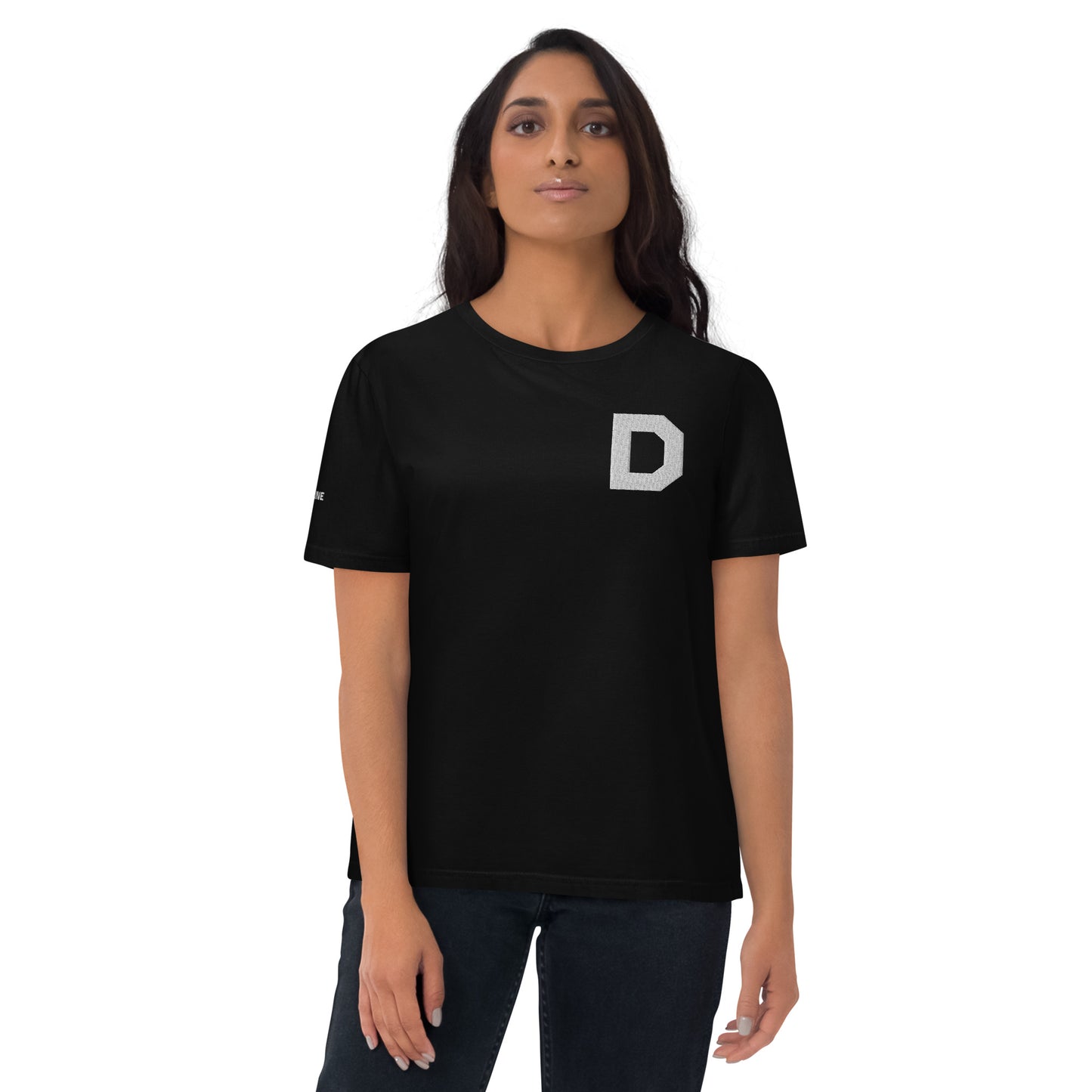 D Icon Embroidered Unisex organic cotton t-shirt