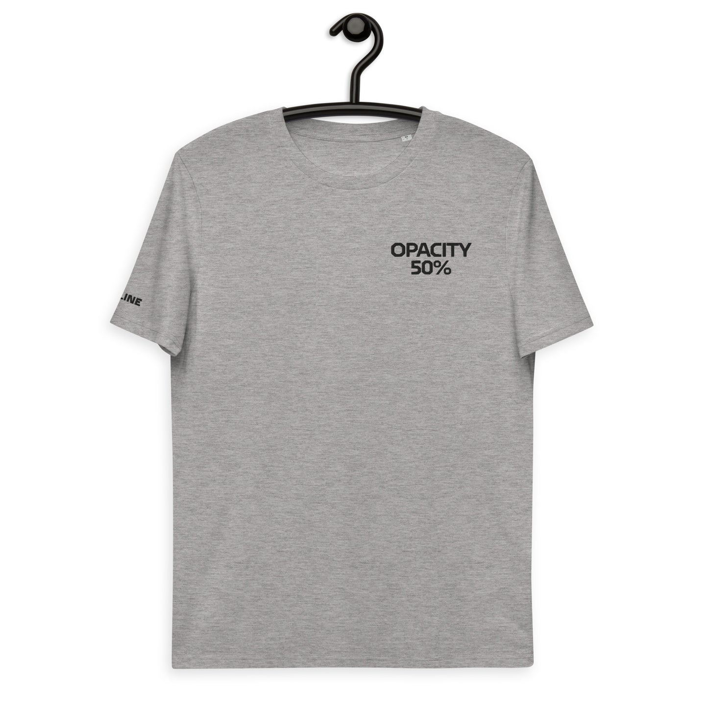 Opacity 50% Unisex organic cotton t-shirt