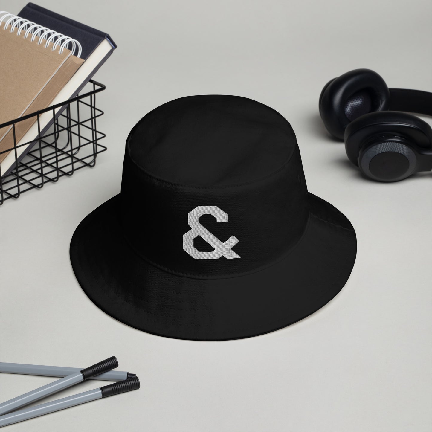 Ampersand Embroidered Bucket Hat