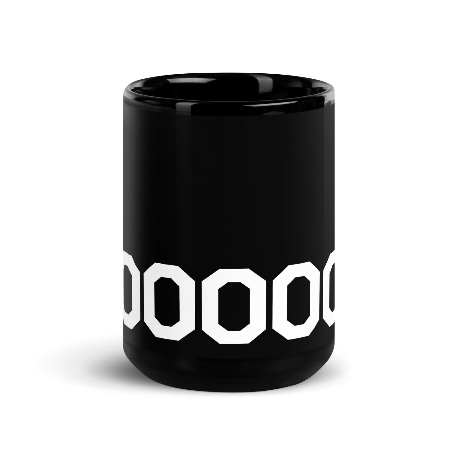 #000000 Black Glossy Mug