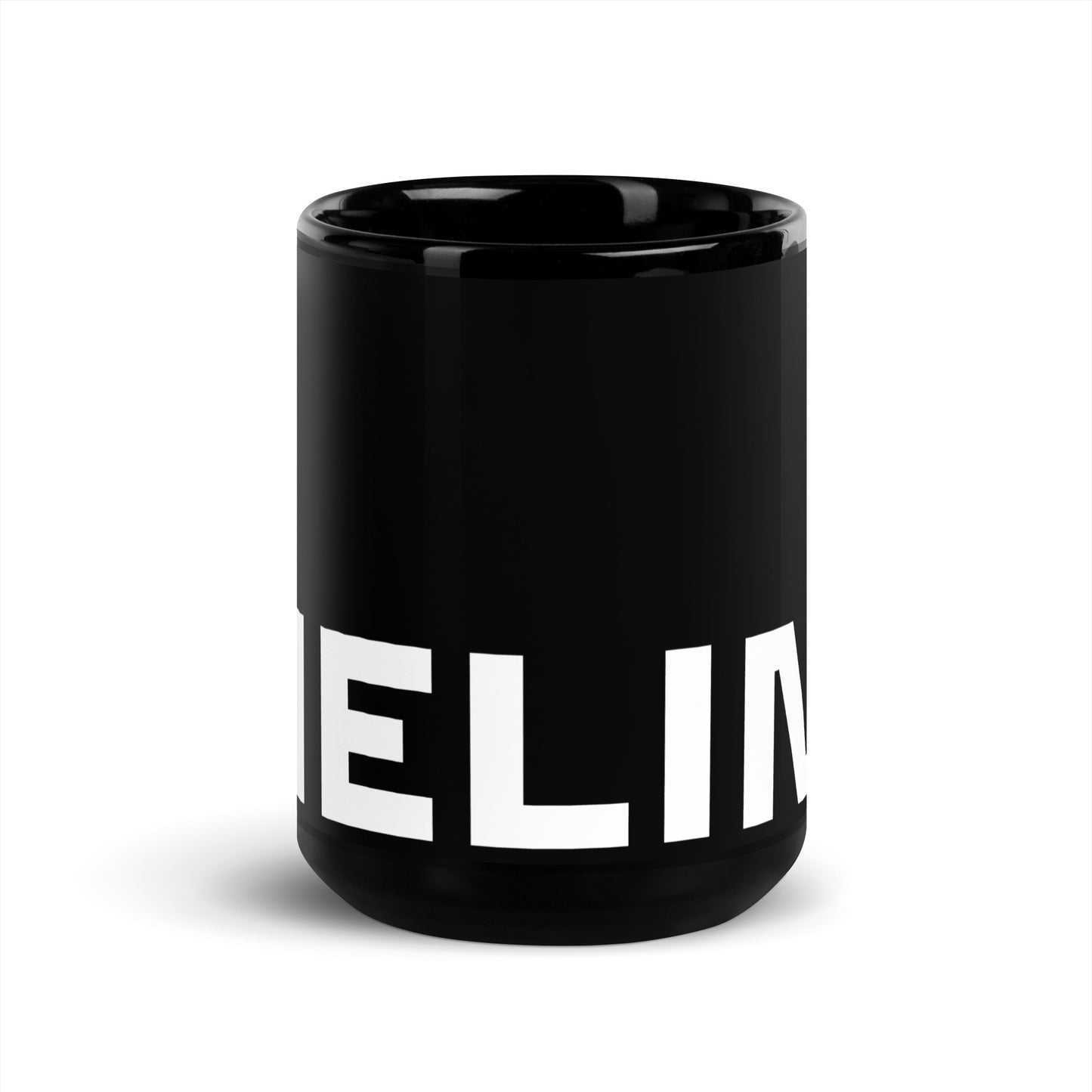 Dieline Logo Black Glossy Mug