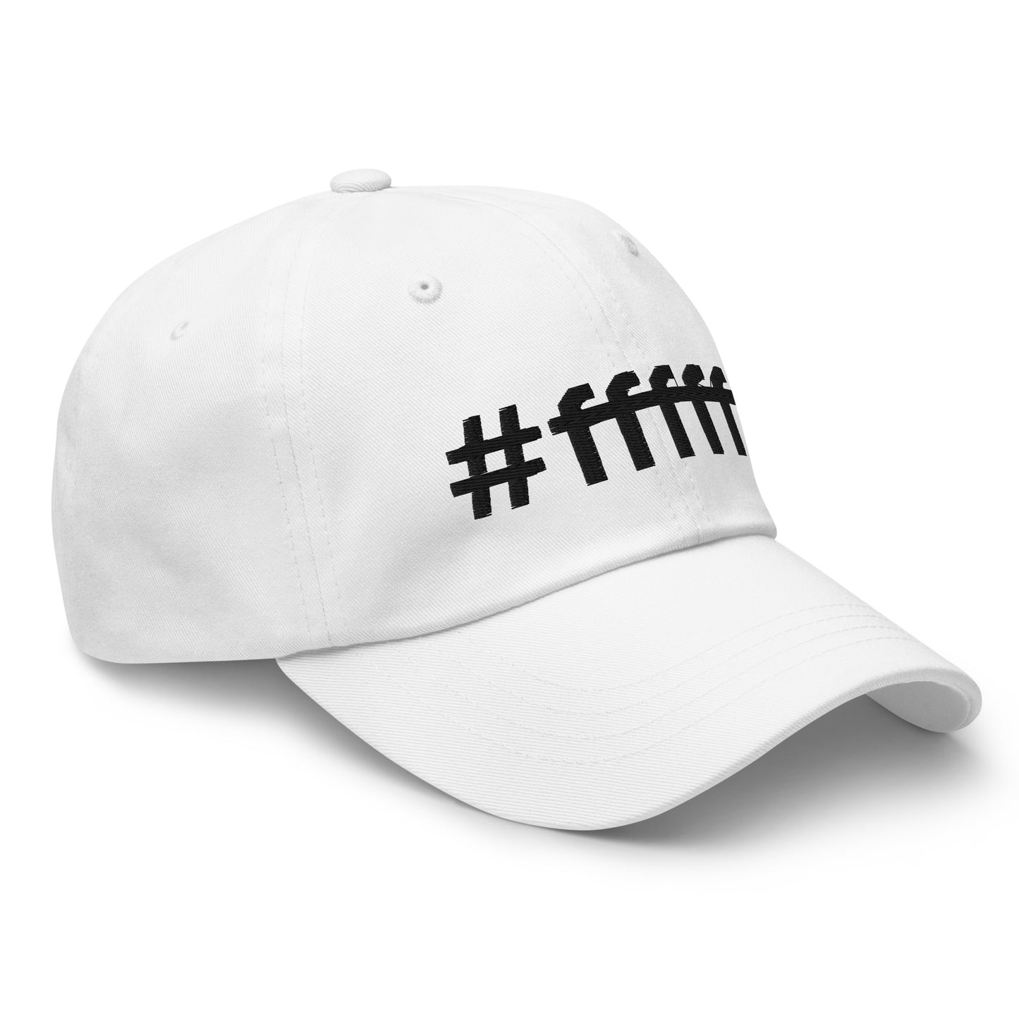 #ffffff Embroidered Dad hat