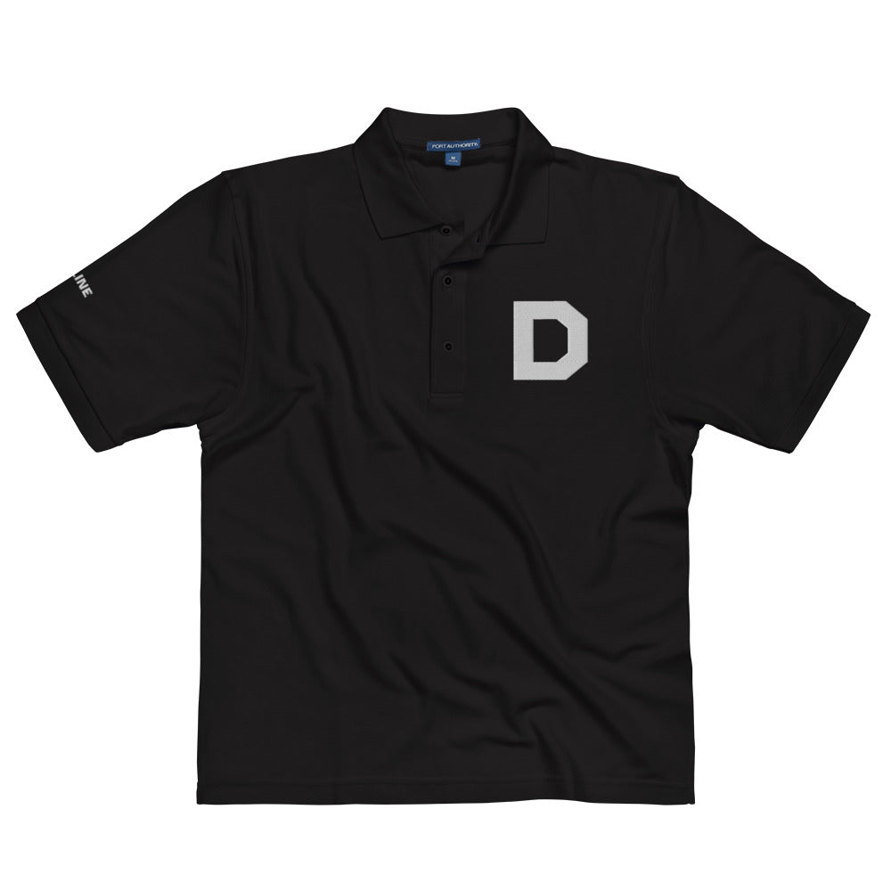 D Icon Embroidered Men's Premium Polo