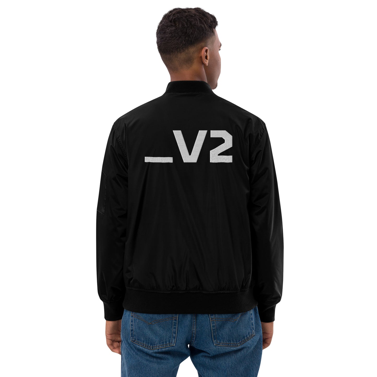 _V2 Embroidered Premium recycled bomber jacket
