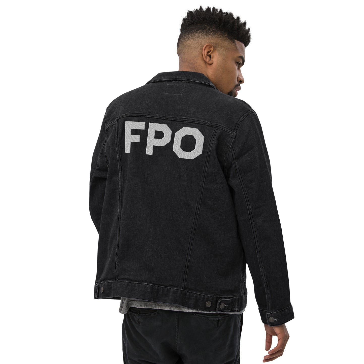 FPO Embroidered Unisex denim jacket