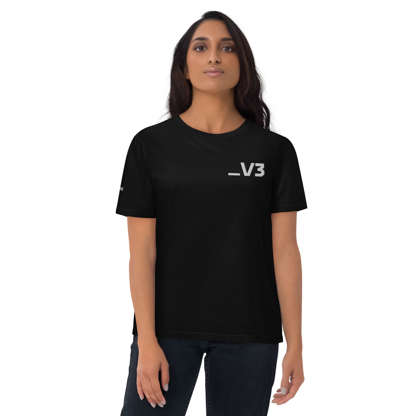 _V3 Embroidered Unisex organic cotton t-shirt