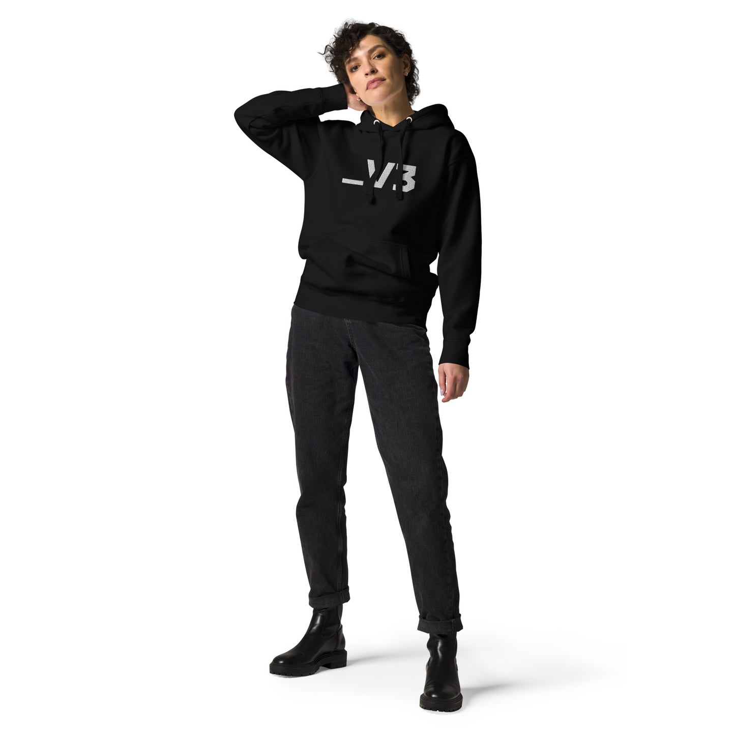 _V3 Large Embroidery Unisex Hoodie