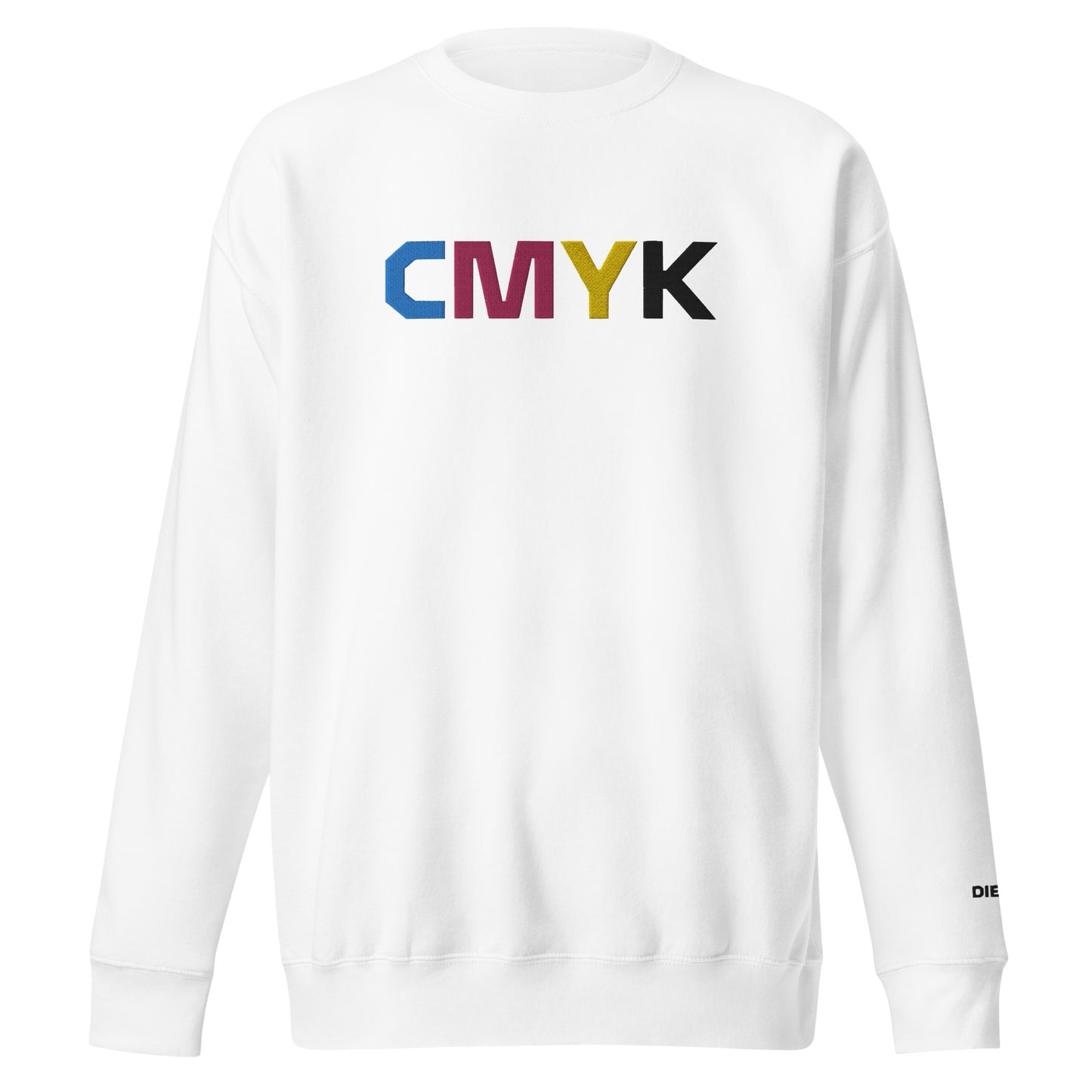 CMYK Large Embroidery Unisex Premium Sweatshirt