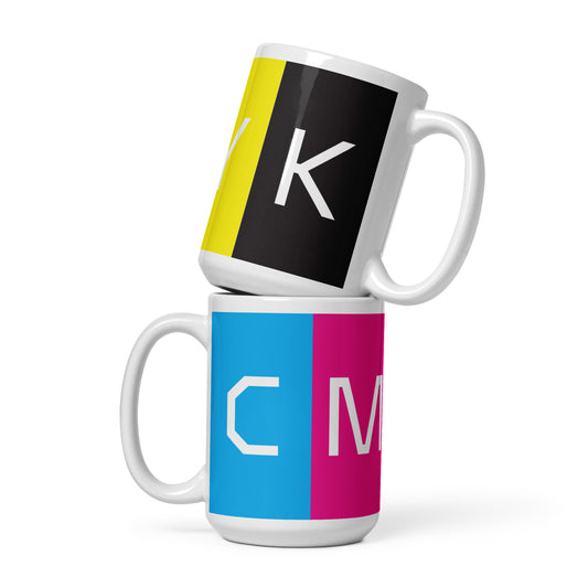 CMYK White glossy mug #2
